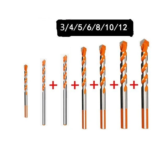 7-Piece Diamond Drill Bit Set 6–12mm for DIY Drilling